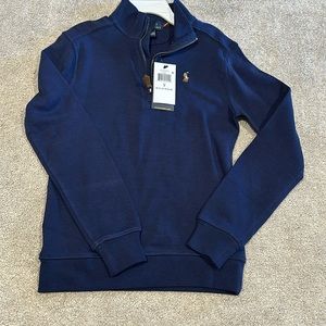 Boys Ralph Lauren Polo quarter zip pull over sweater